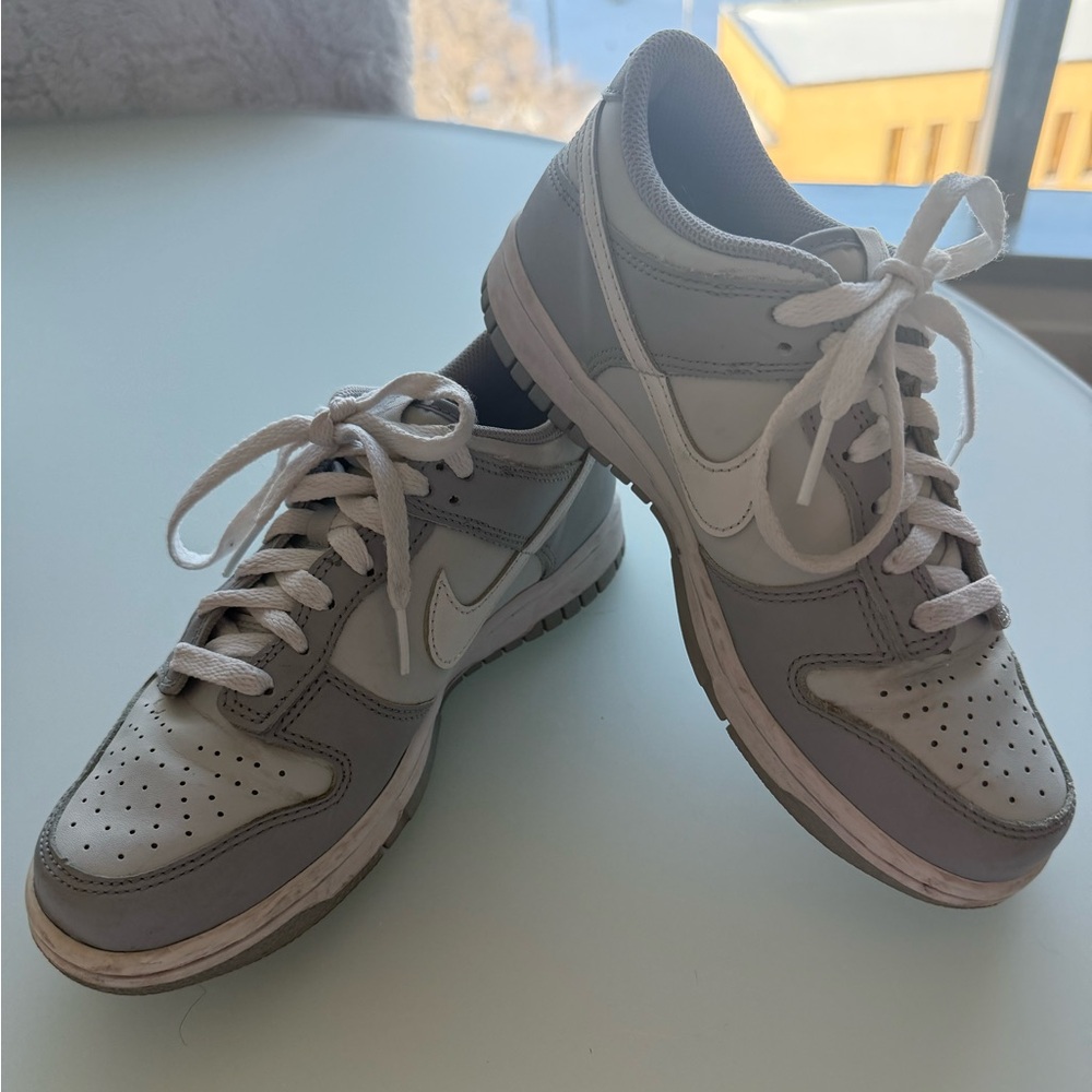 Nike Dunk Low Sneakers in Gray and White